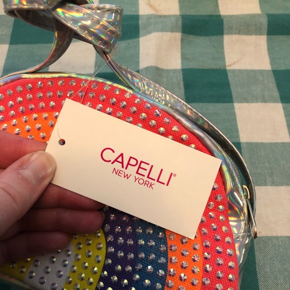 NWT Capelli NY Rainbow Purse w/ silver stud accent - Picture 3 of 8